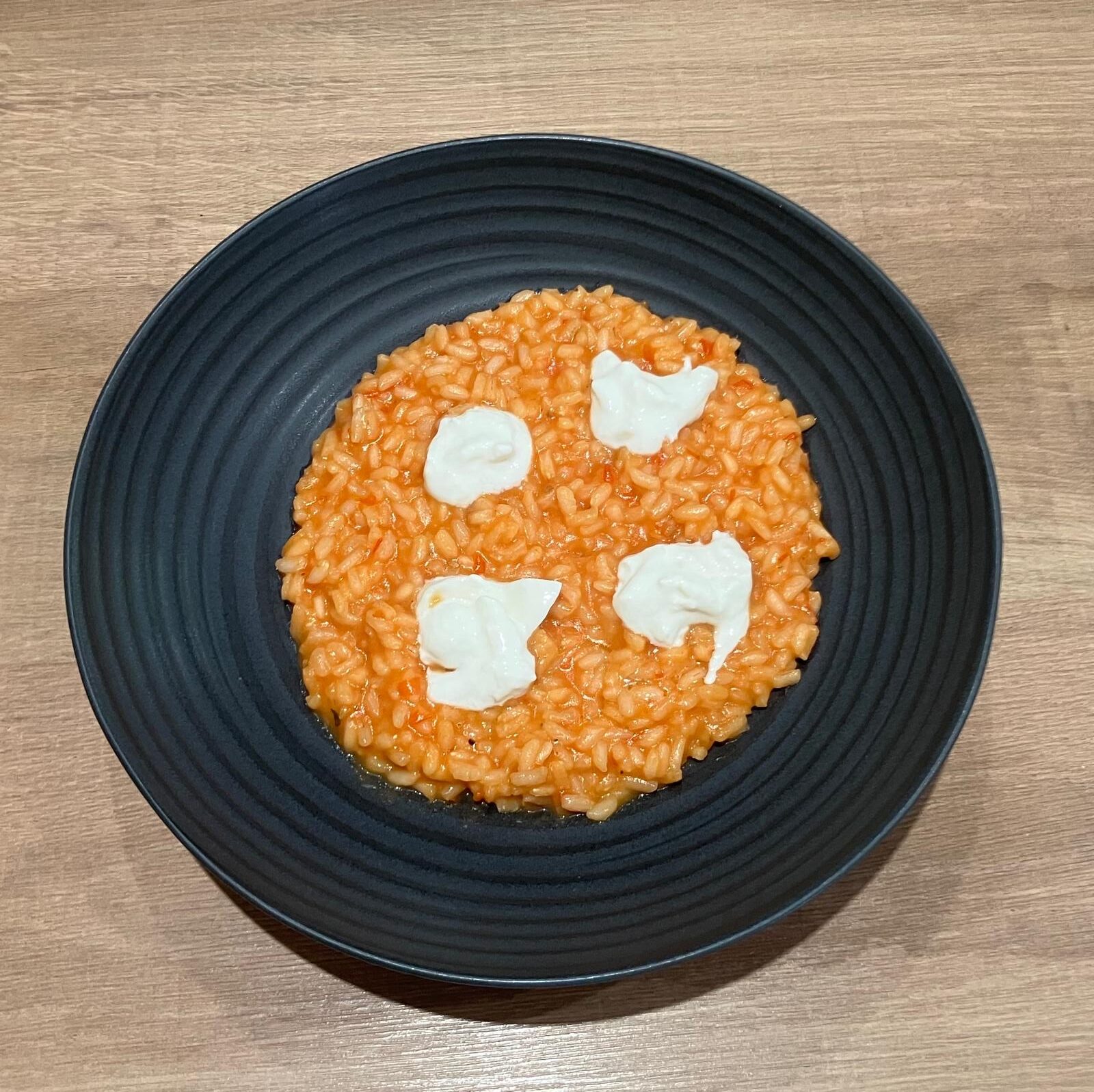 Risotto alla Crema di Pomodorini e Burrata